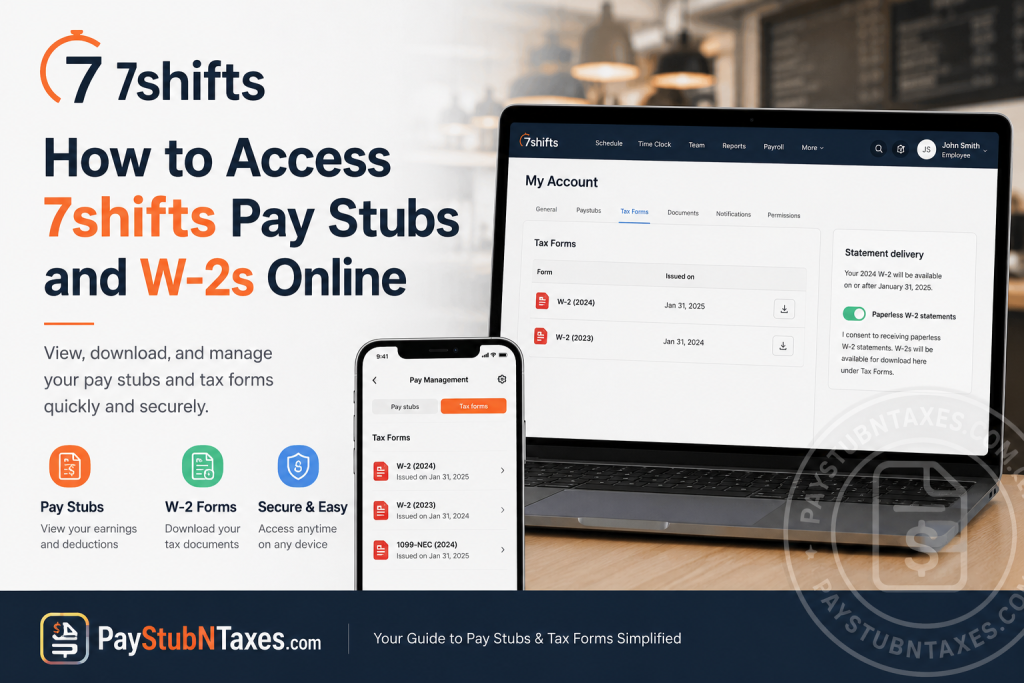 How to Access 7shifts Pay Stubs and W-2s Online