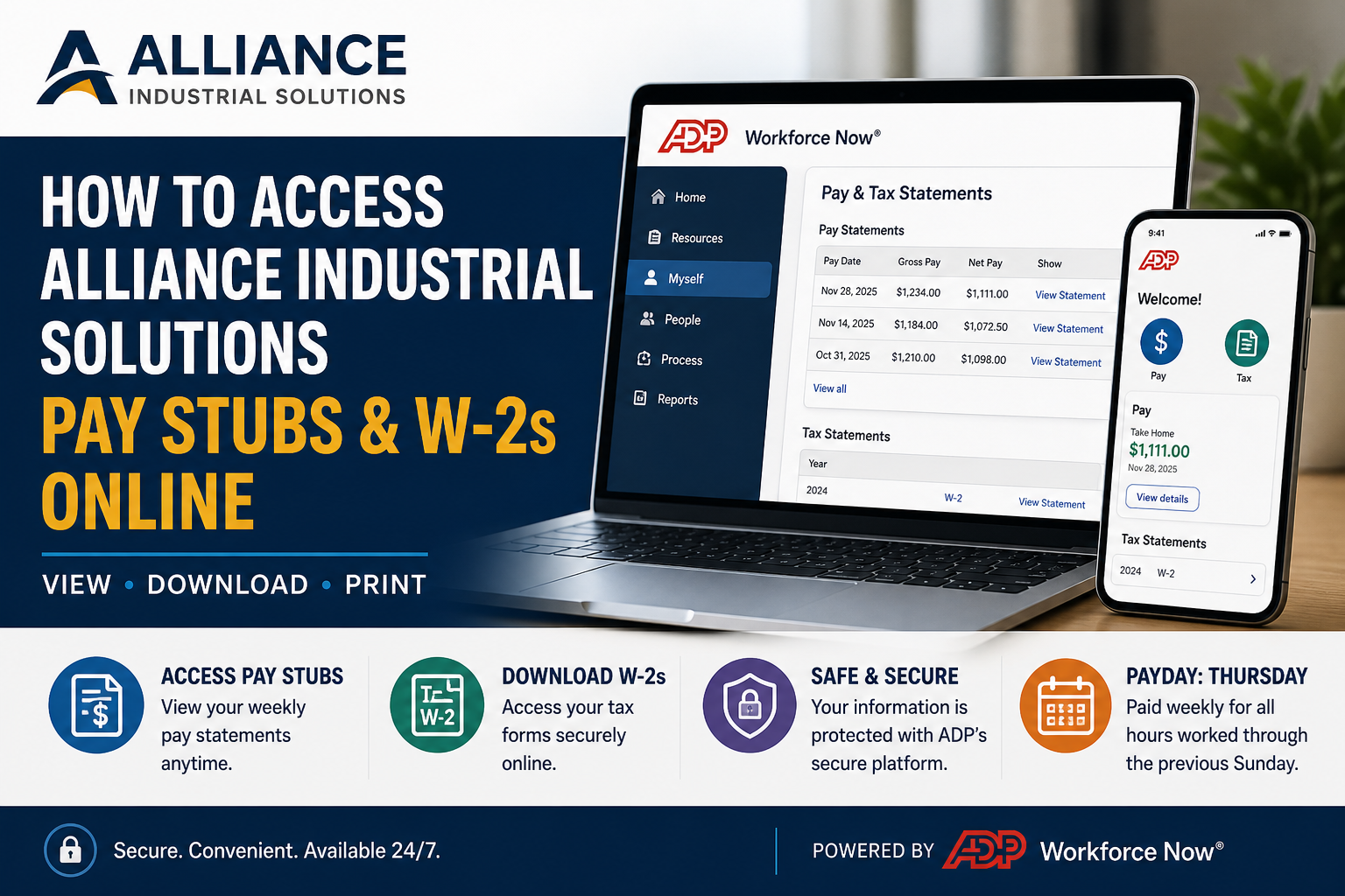 How to Access AIS Pay Stubs & W-2s Online