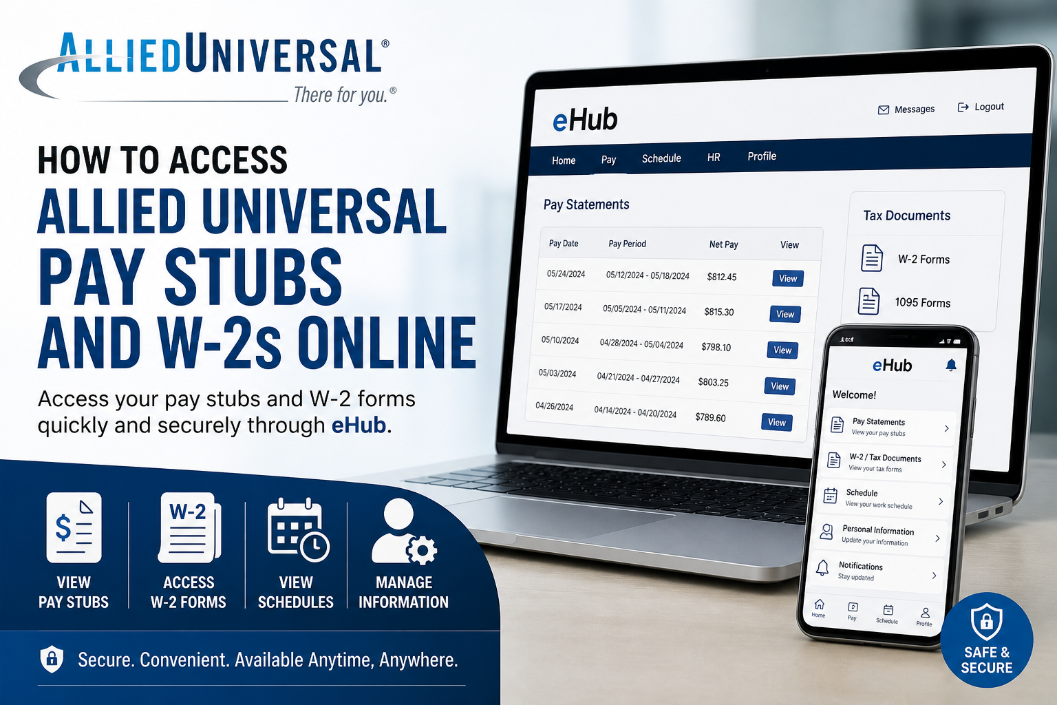 How to Access Allied Universal Pay Stubs and W-2s Online