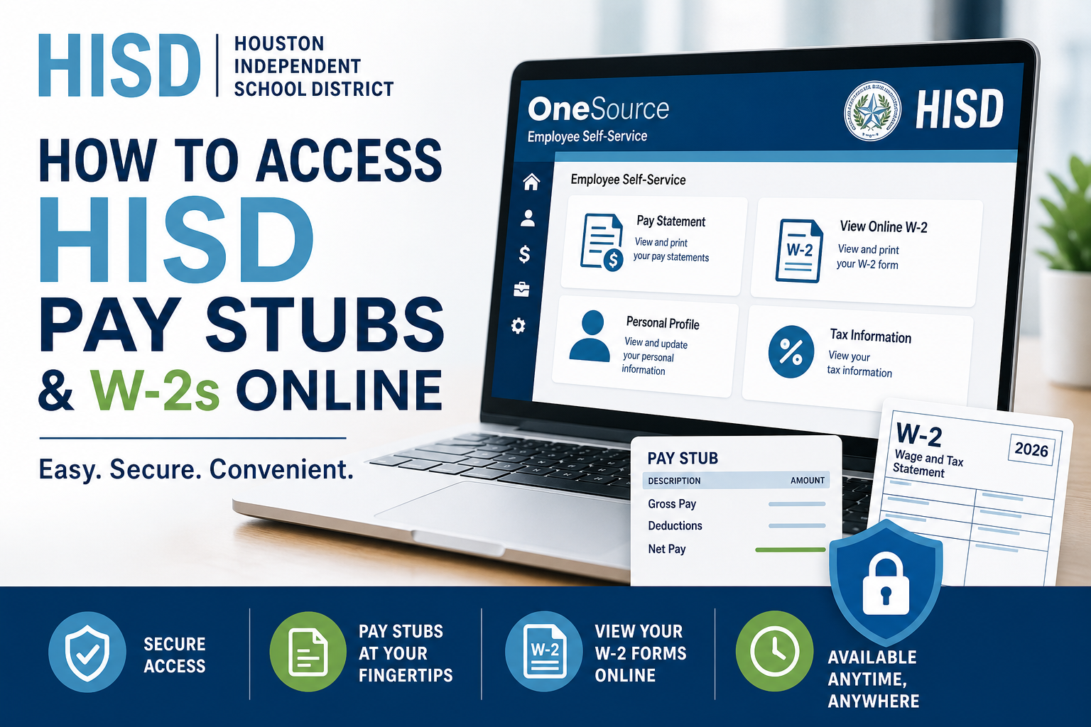 How to Access HISD Pay Stubs & W-2 Online
