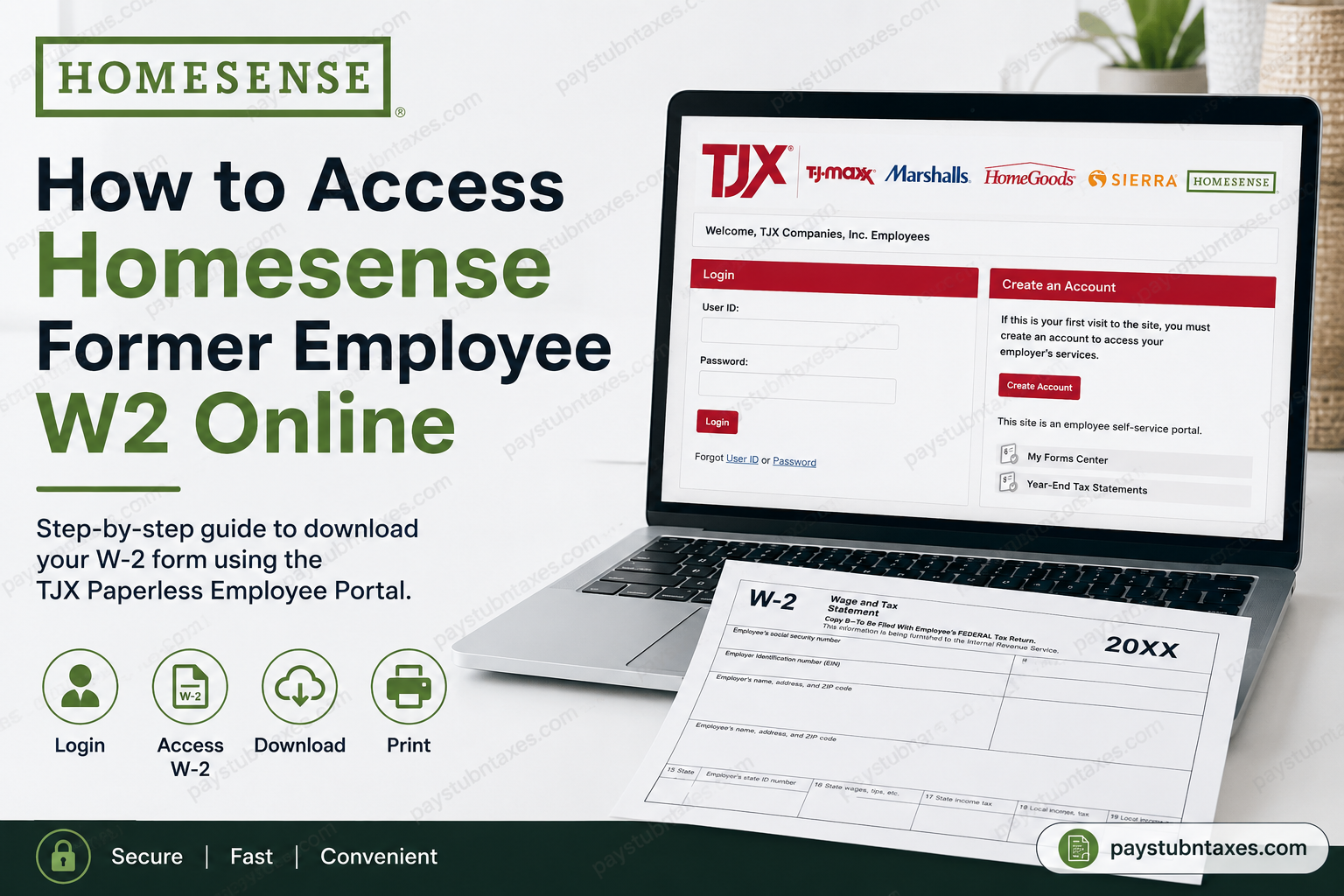 How to Access Homesense Former Employee W2 Online