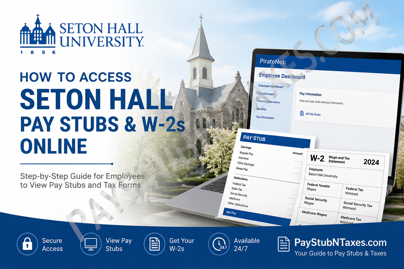 How to Access Seton Hall Pay Stubs and W-2s Online