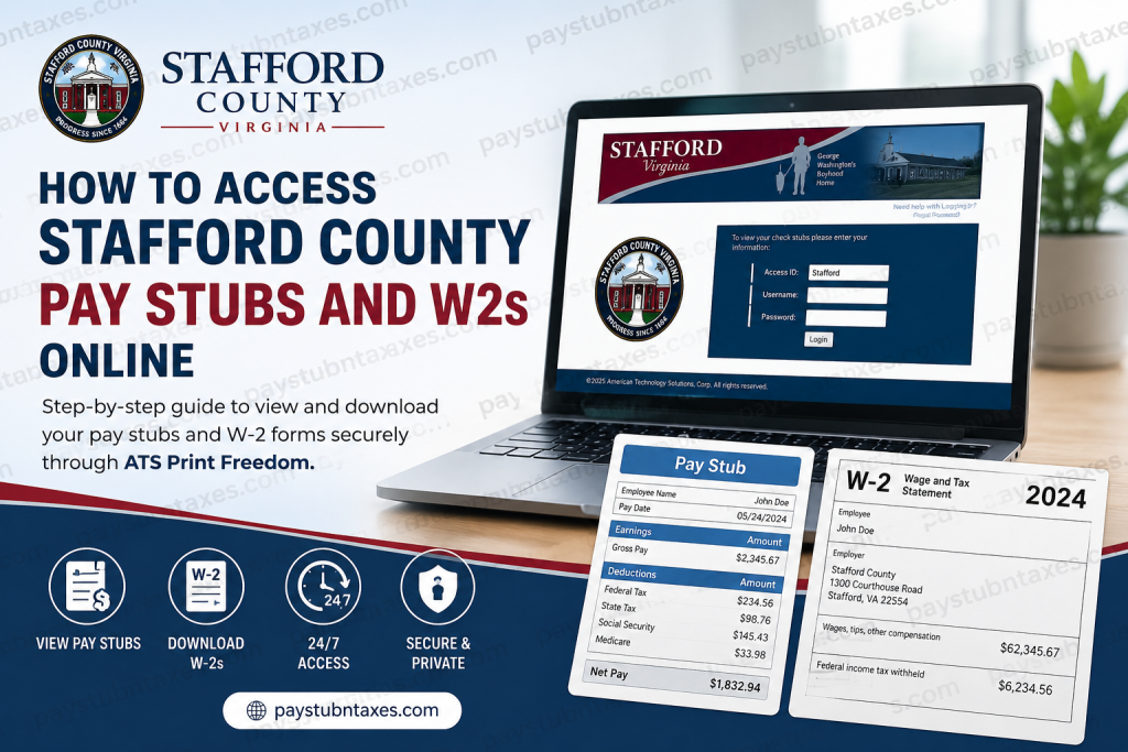 How to Access Stafford County Pay Stubs and W2s Online