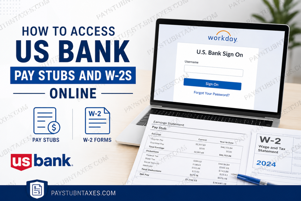 How to Access US Bank Pay Stubs and W-2s Online