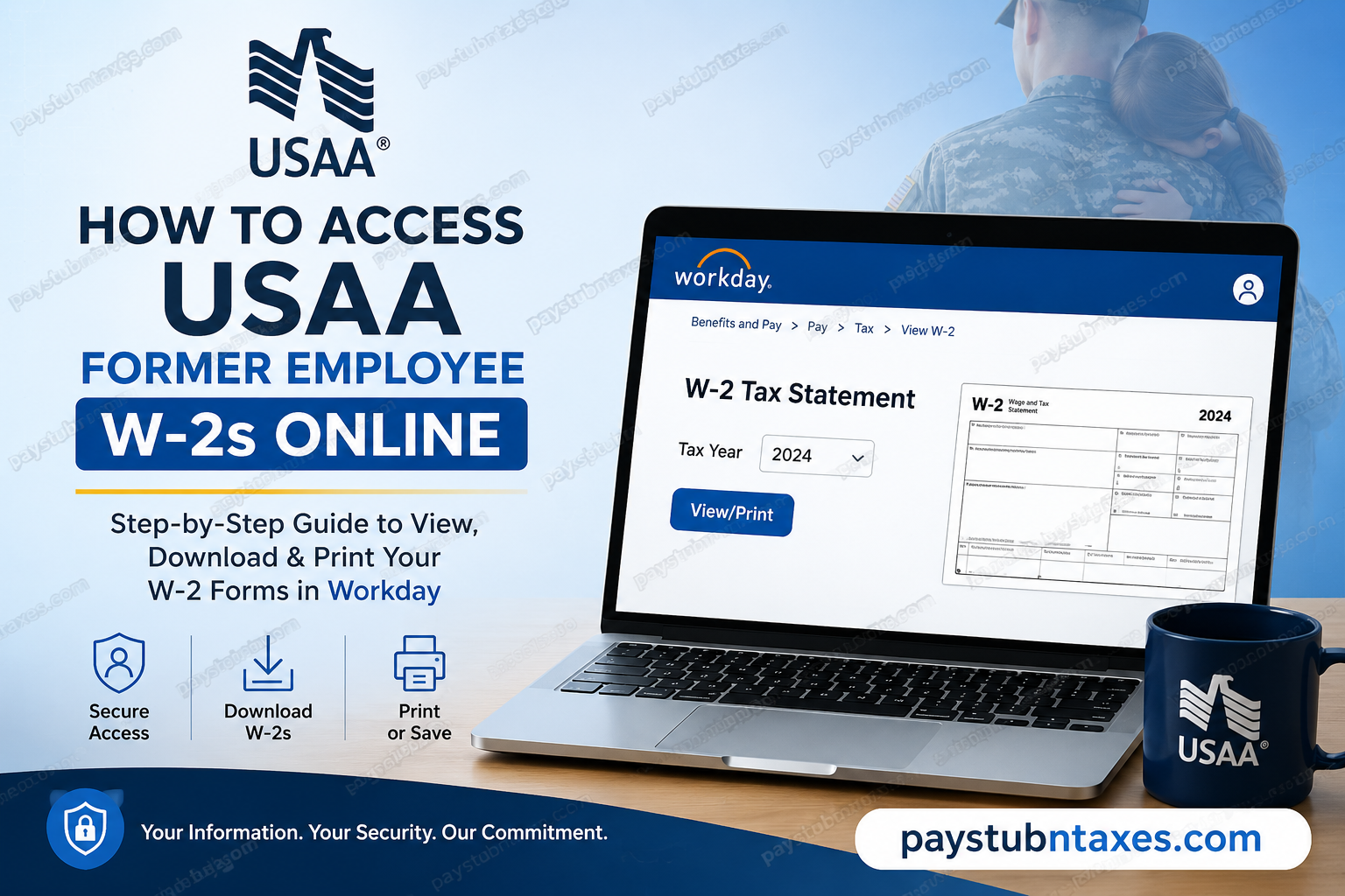 How to Access USAA Former Employee W-2s Online
