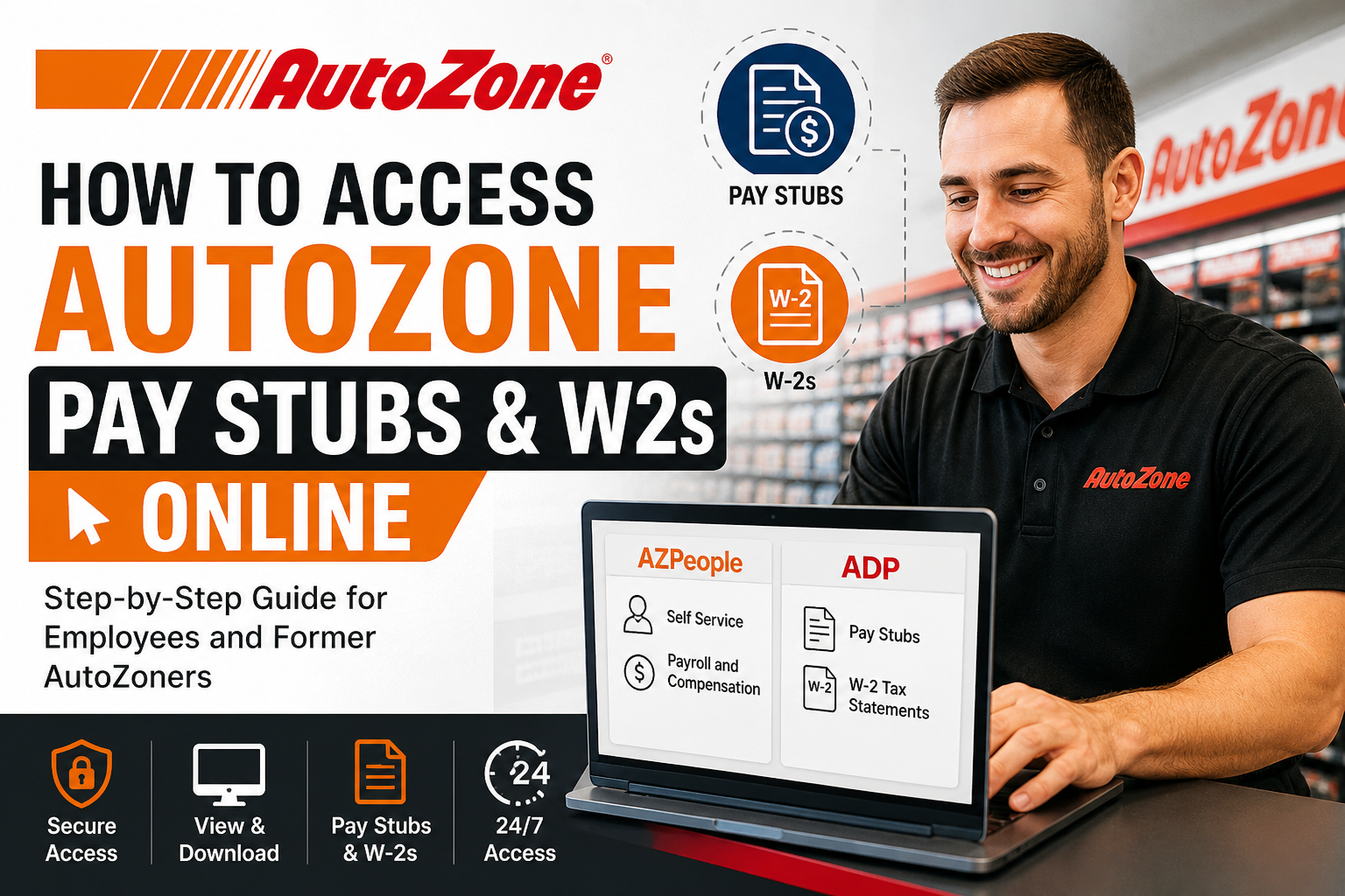 How to Access AutoZone Pay Stubs and W-2s