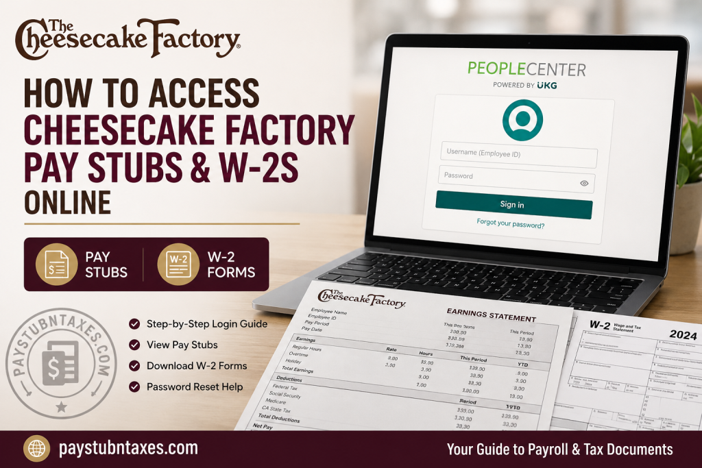 How to Access Cheesecake Factory Pay Stubs and W-2s Online