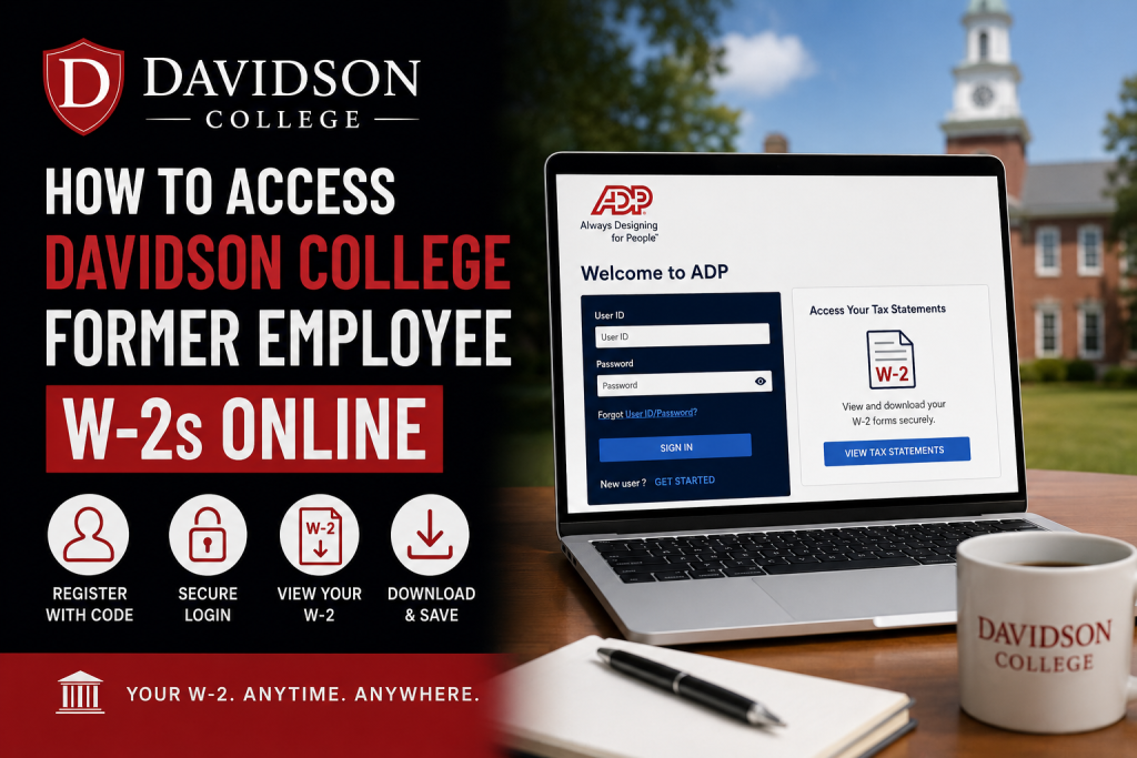 How to Access Davidson College Former Employee W-2s Online