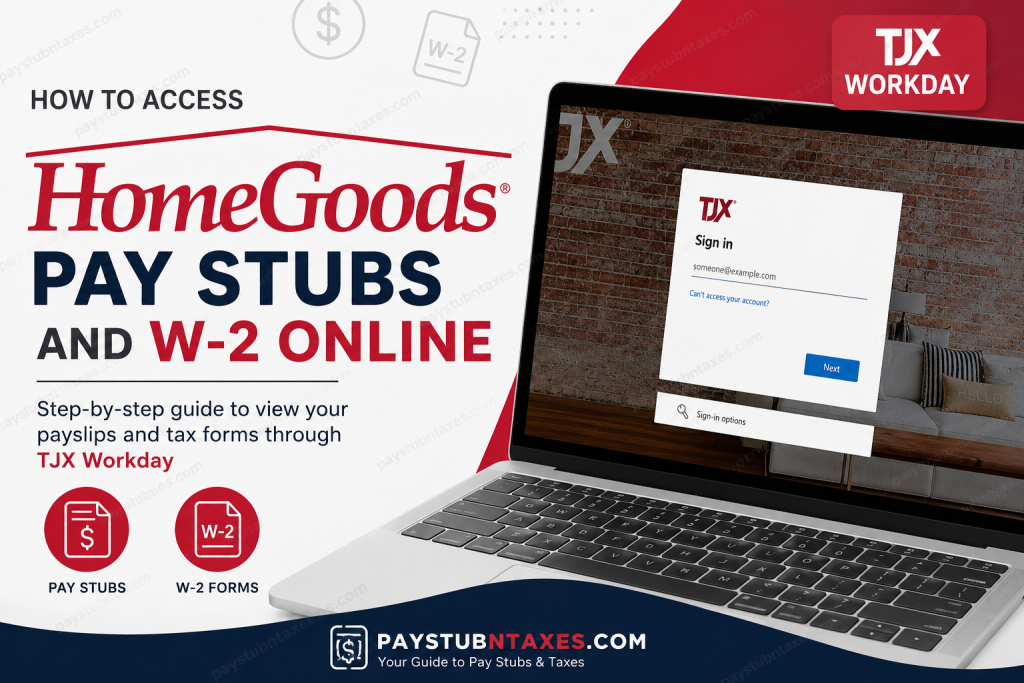 How to Access HomeGoods Pay Stubs and W-2 Online