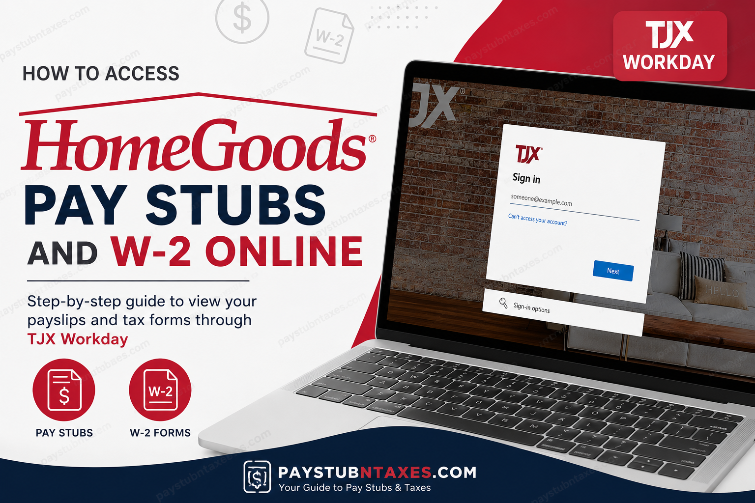 How to Access HomeGoods Pay Stubs and W-2 Online
