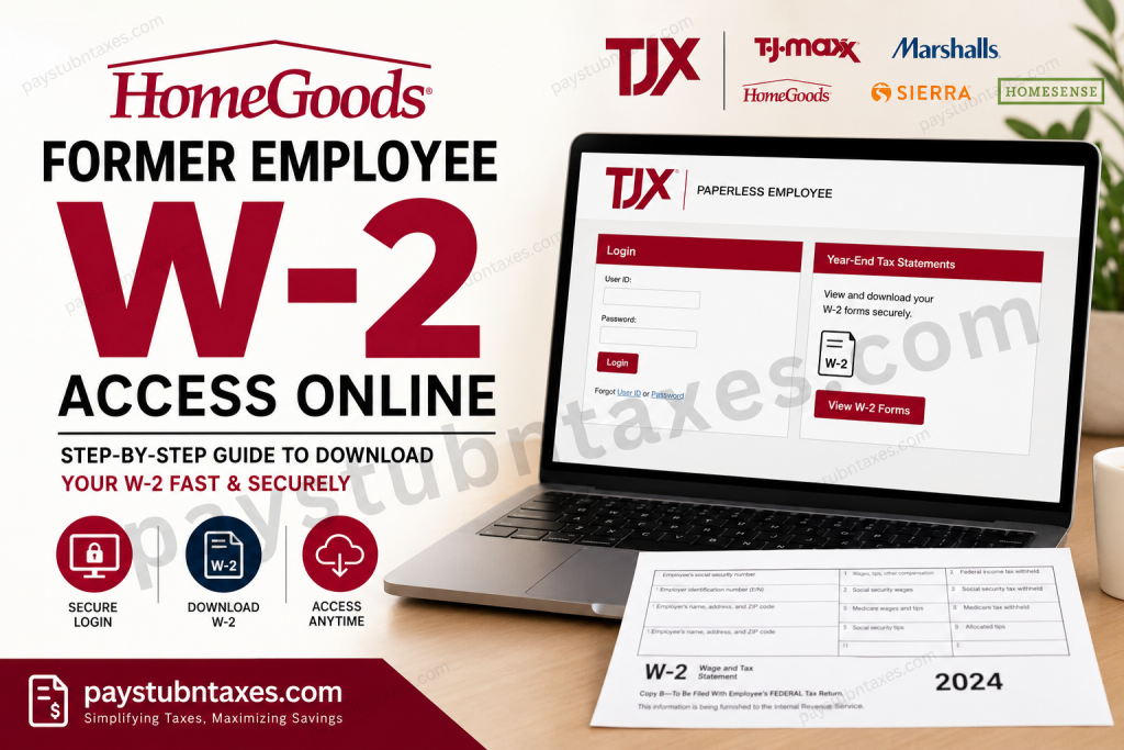How to Access HomeGoods Former Employee W-2 Online