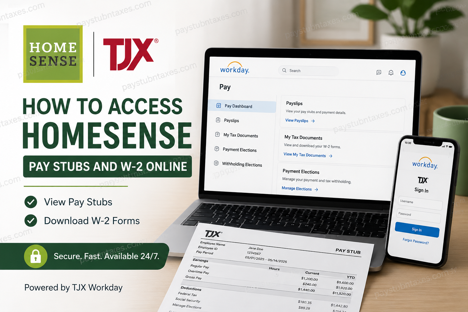 How to Access Homesense Pay Stubs and W-2 Online