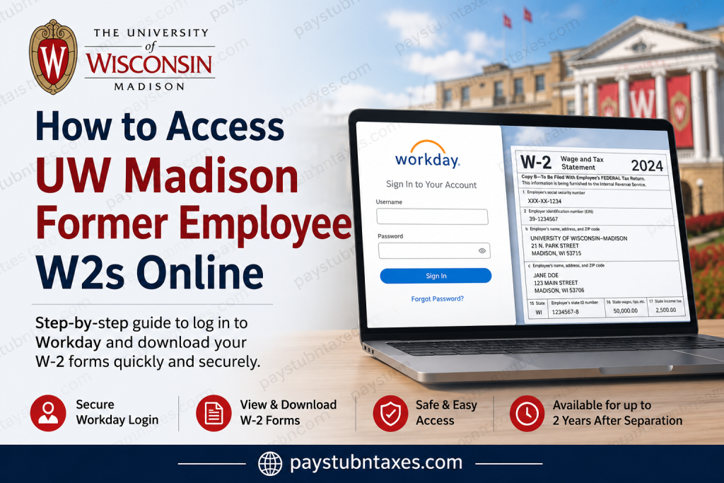 How to Access UW-Madison Former Employee W2s Online
