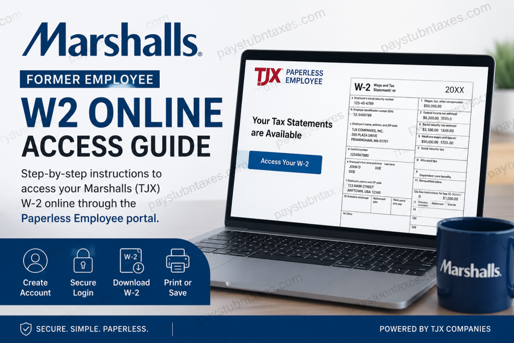 How to Access Marshall’s Former Employee W2 Online