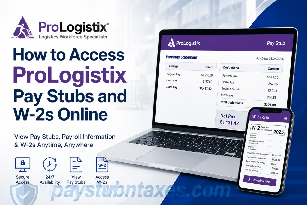 How to Access ProLogistix Pay Stubs and W-2s Online