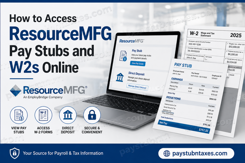 How to Access ResourceMFG Pay Stubs and W2s Online