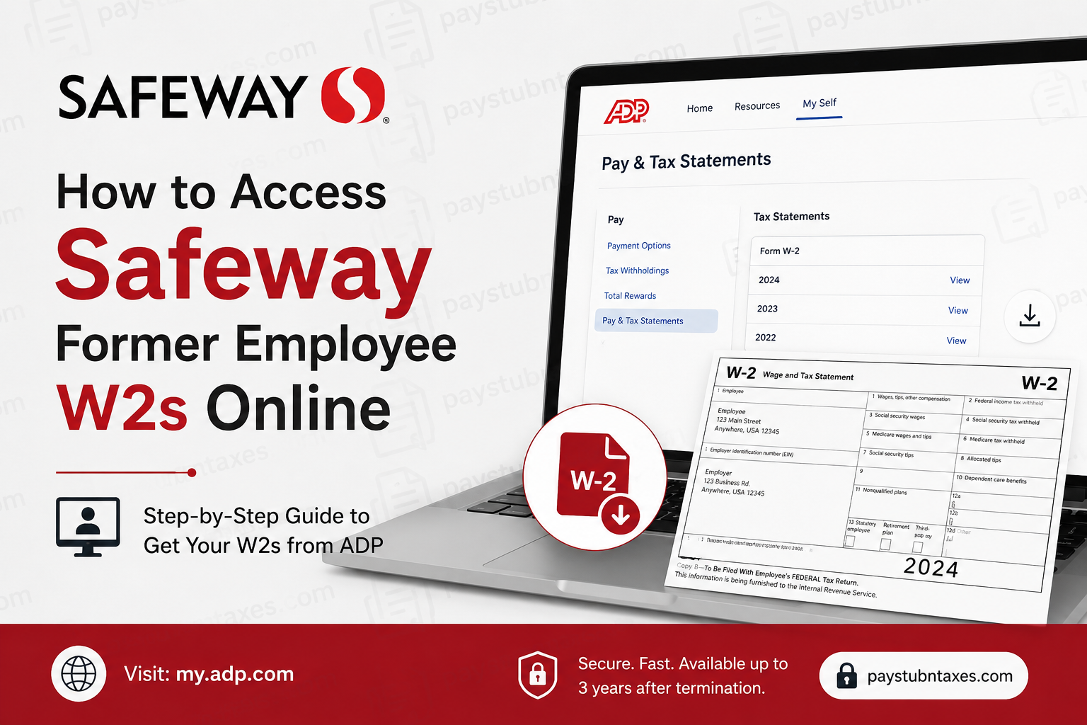 How to Access Safeway Former Employee W2s Online