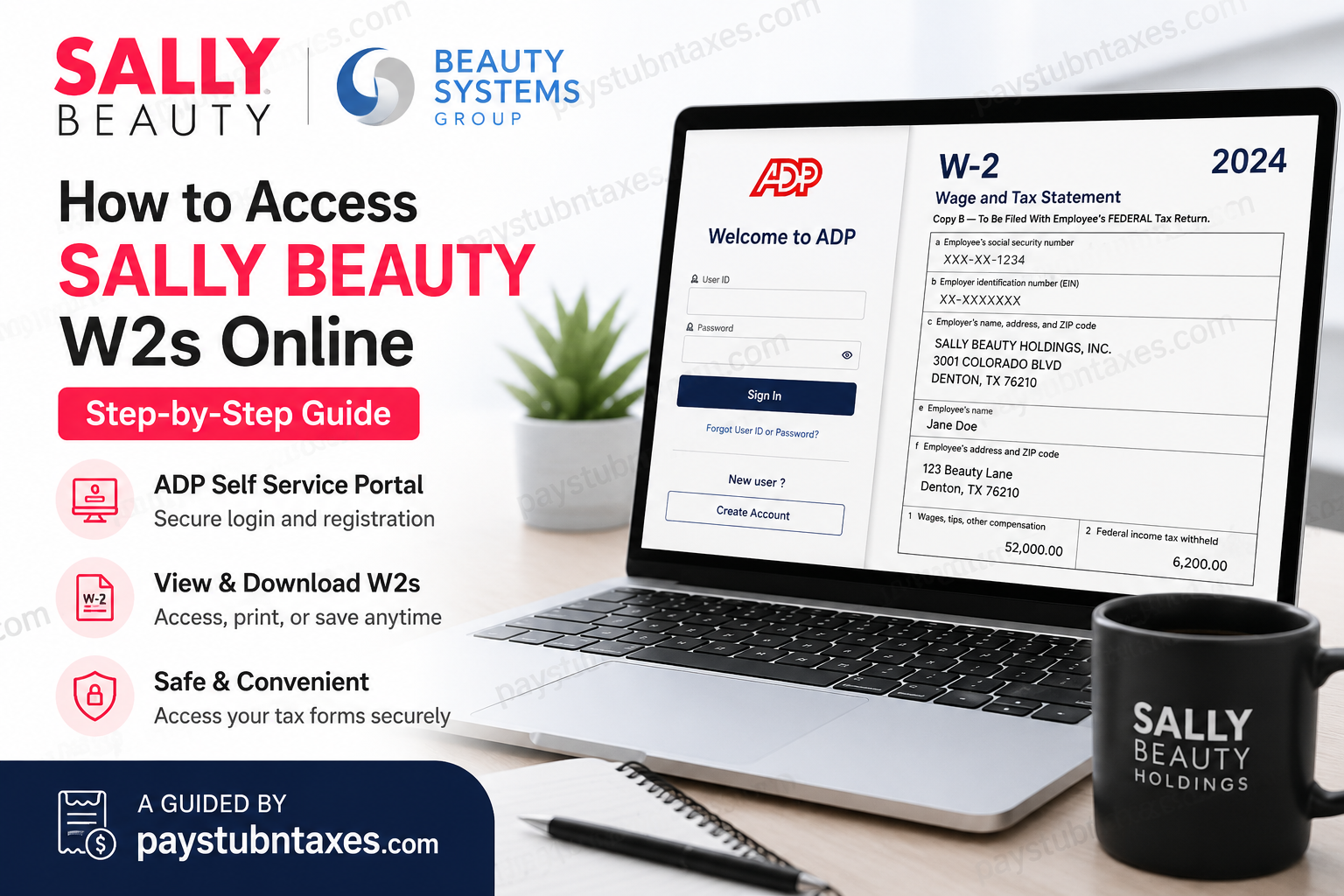 How to Access Sally Beauty W2s Online