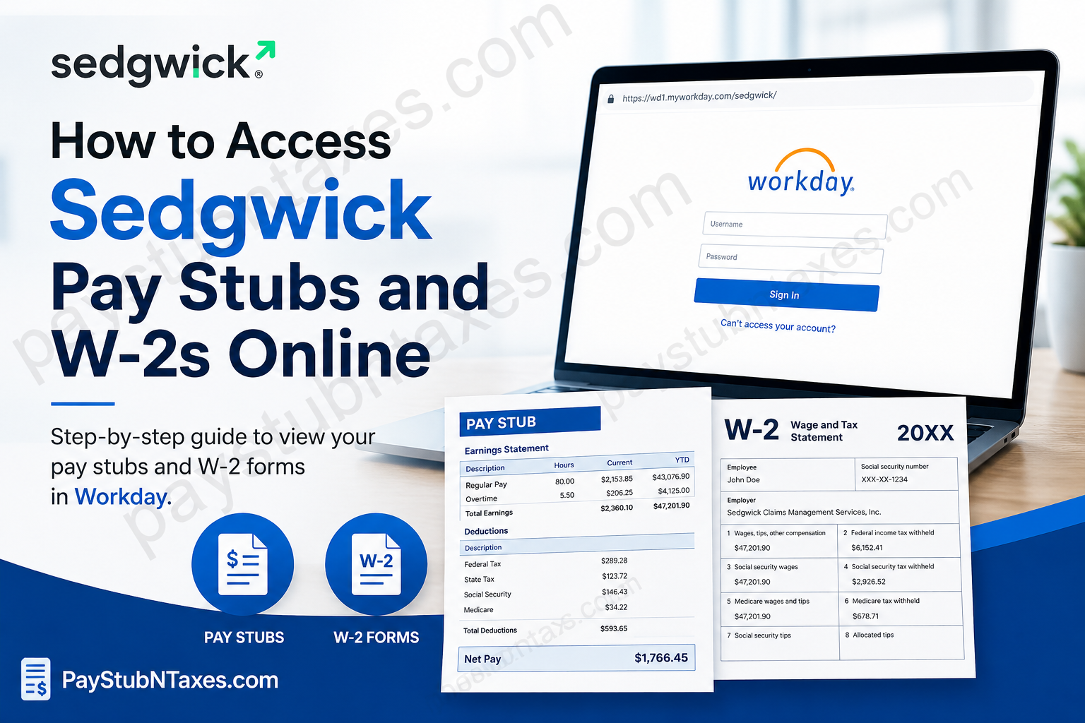 How to Access Sedgwick Pay Stubs and W-2s Online