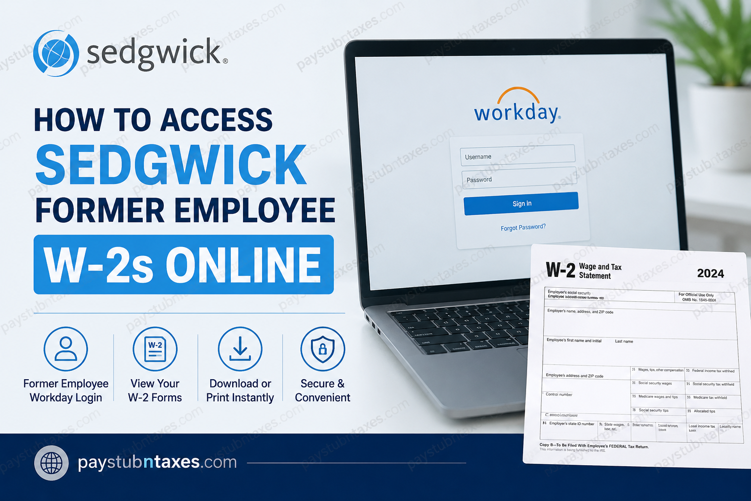 How to Access Sedgwick Former Employee W-2s Online