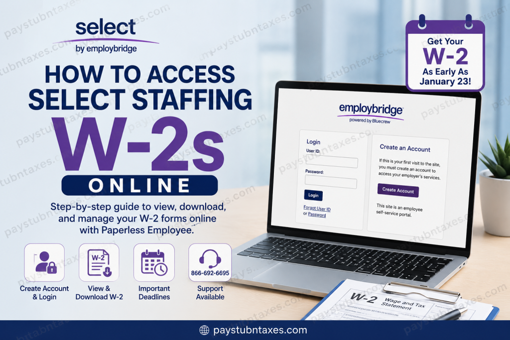 How to Access Select Staffing W-2s Online