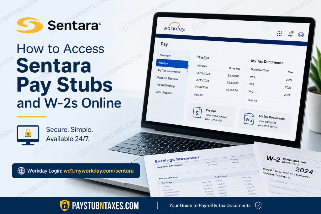 How to Access Sentara Pay Stubs and W-2s Online