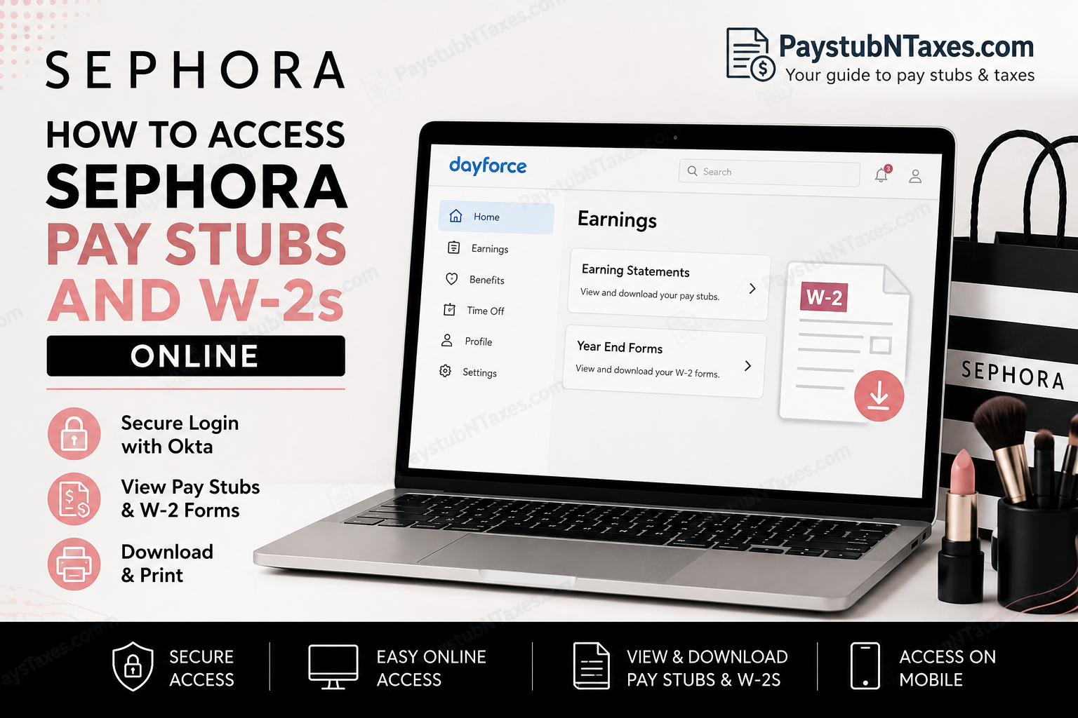 How to Access Sephora Pay Stubs and W-2s Online