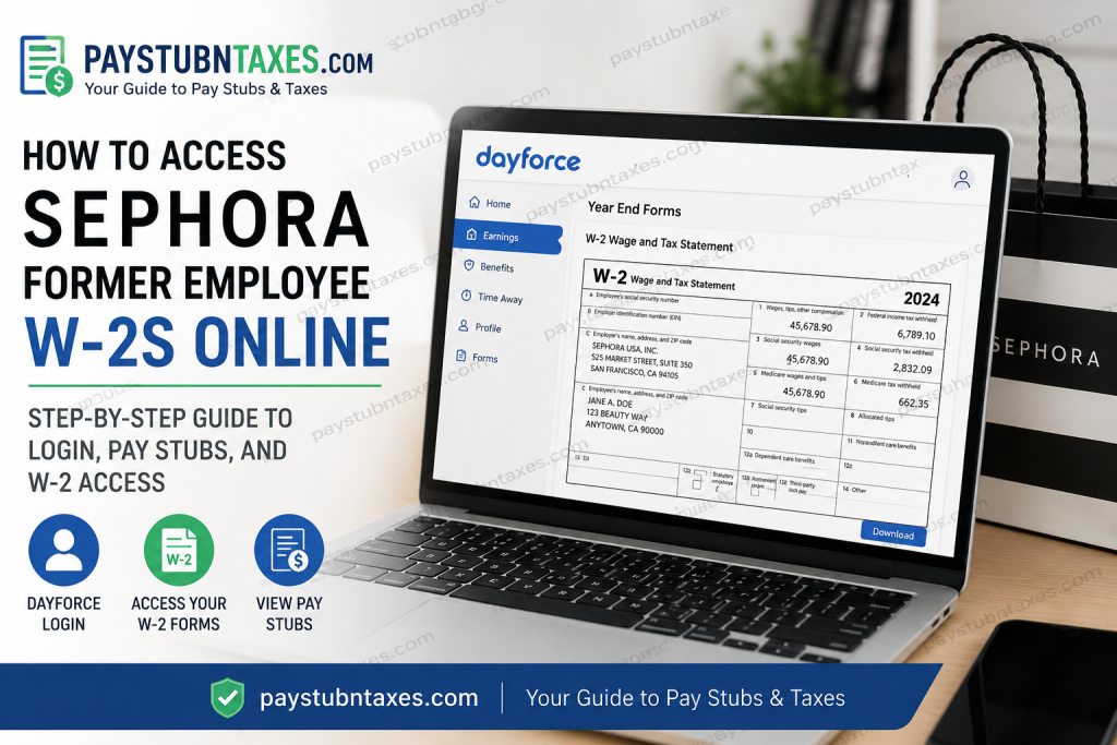 How to Access Sephora Former Employee W-2s Online
