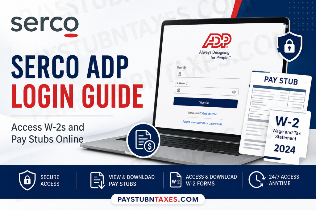 Serco ADP Login Guide: Access W-2s and Pay Stubs Online
