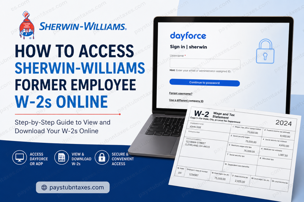 How to Access Sherwin-Williams Former Employee W-2s Online