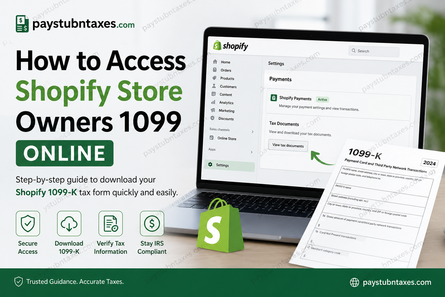 How to Access Shopify Store Owners’ 1099 Online