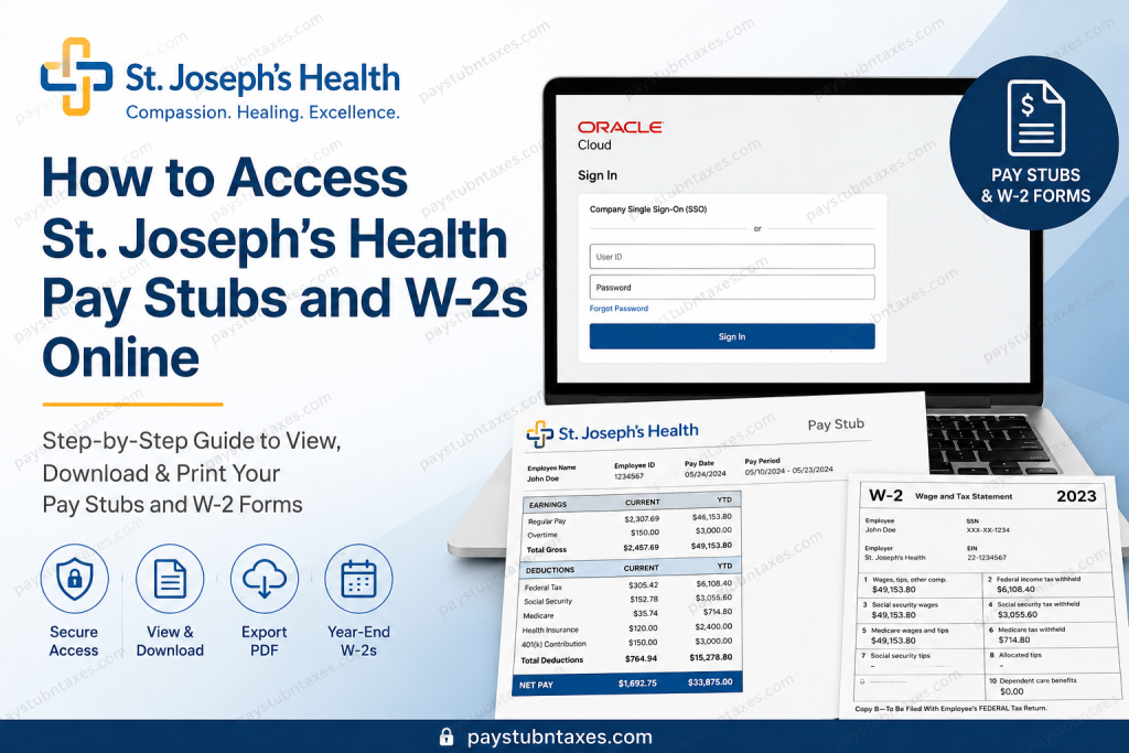How to Access St. Joseph’s Health Pay Stubs and W-2s Online