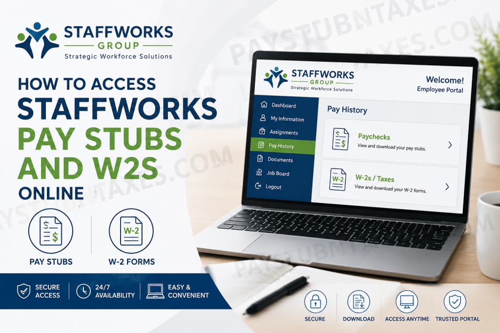 How to Access Staffworks Pay Stubs and W2s Online
