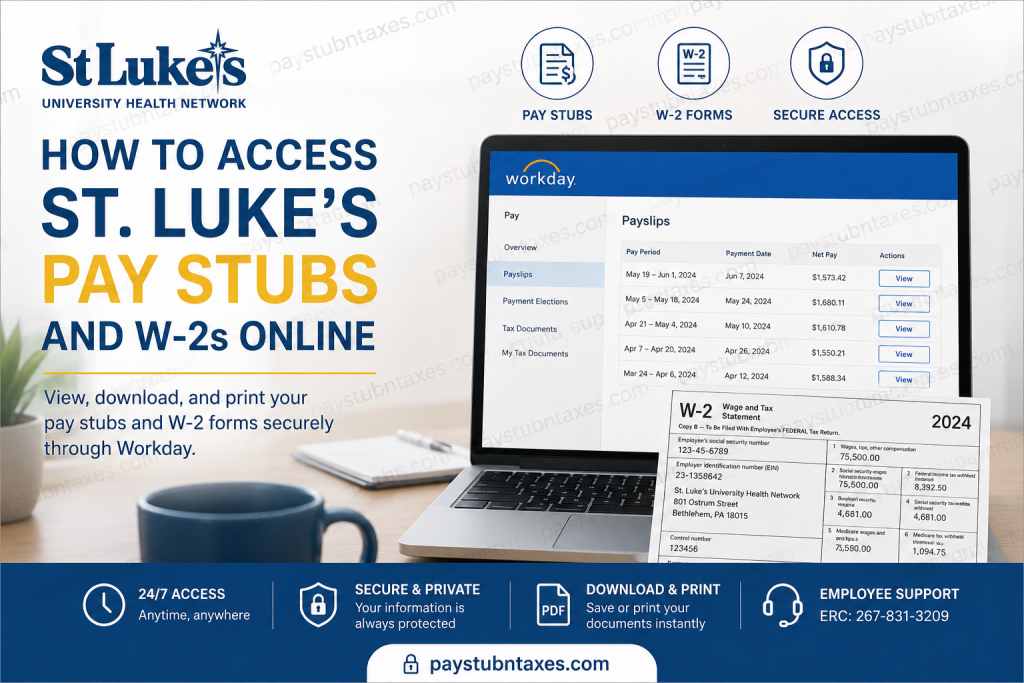 How to Access St. Luke’s Pay Stubs and W-2s Online