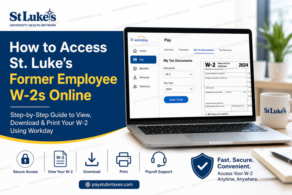 How to Access St. Luke’s Former Employee W-2s Online