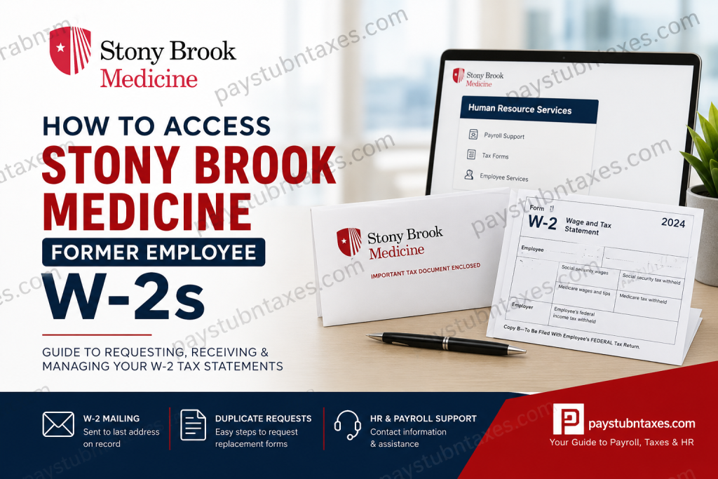 How to Access Stony Brook Medicine Former Employee W-2s