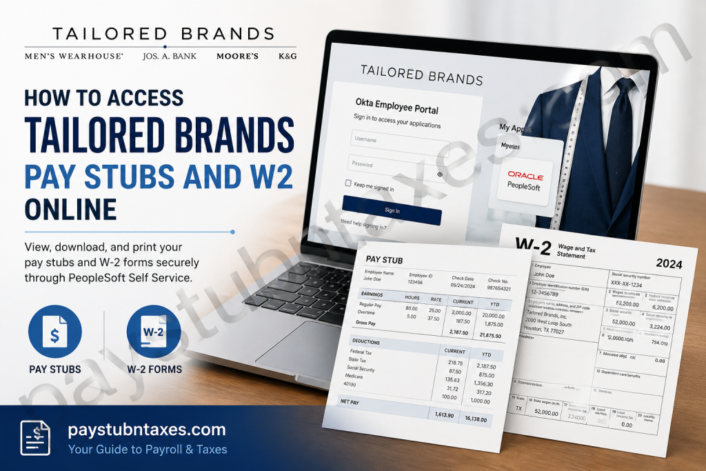 How to Access Tailored Brands Pay Stubs and W2 Online