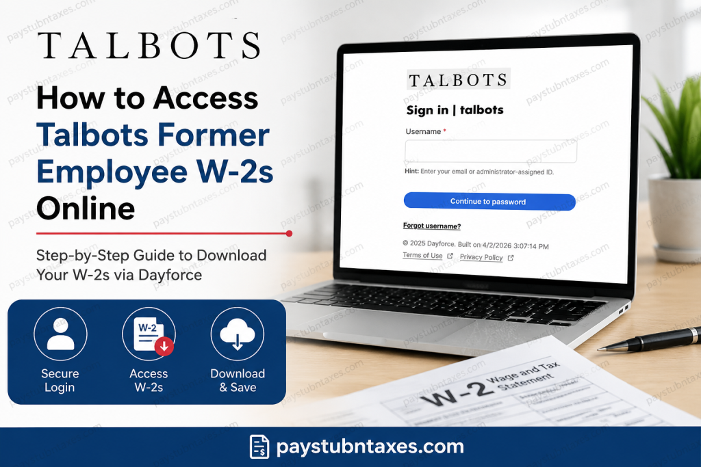 How to Access Talbots Former Employee W-2s Online