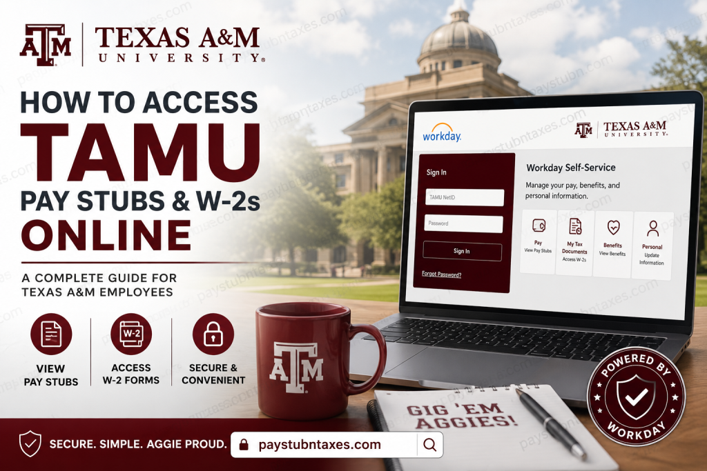 How to Access TAMU Pay Stubs & W-2s Online