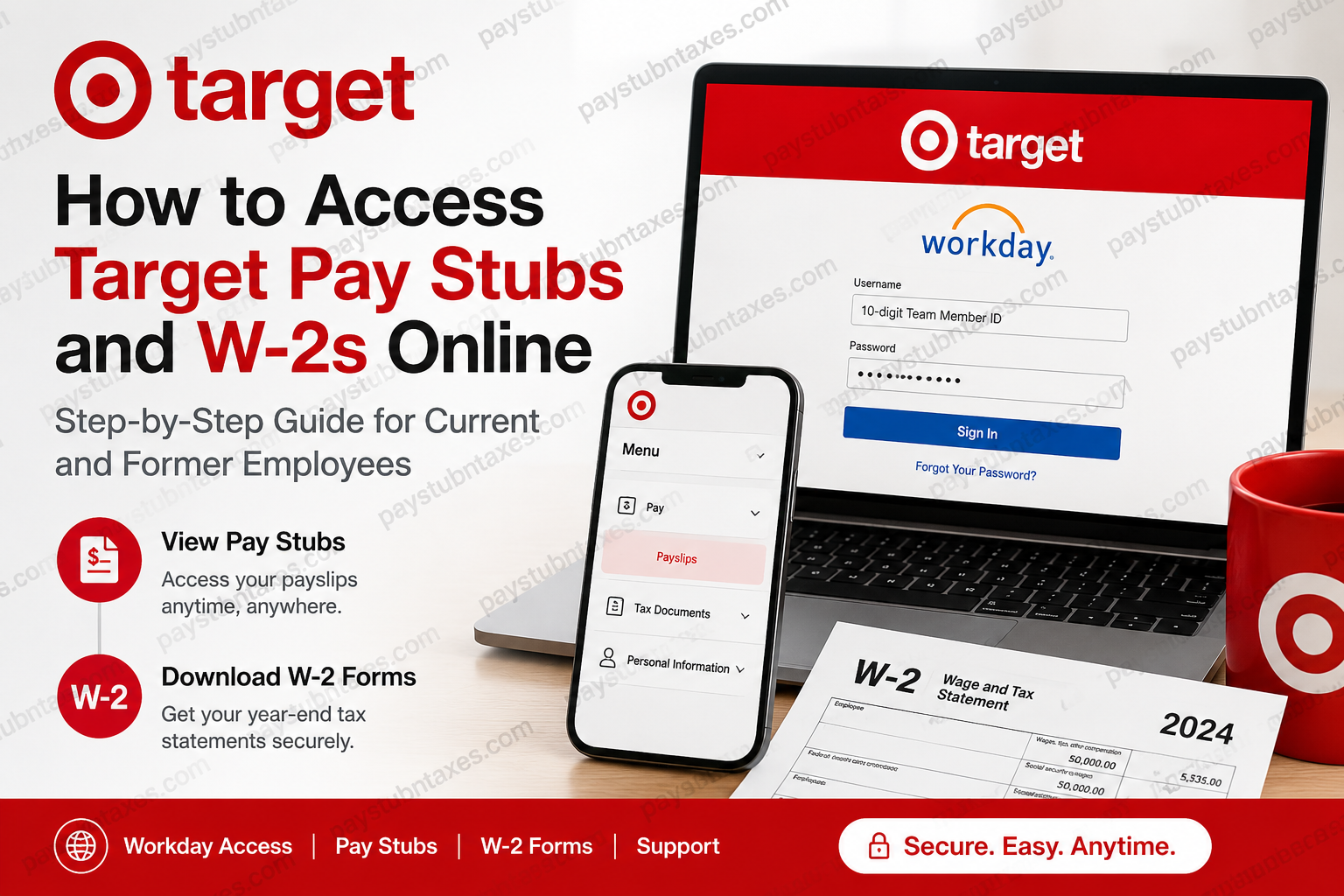 How to Access Target Pay Stubs and W-2s Online