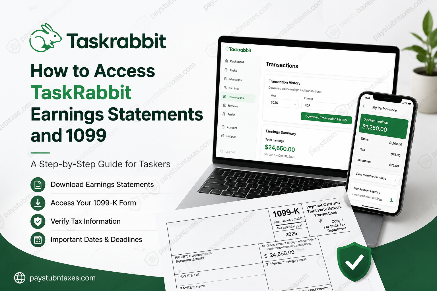 How to Access TaskRabbit Earnings Statements and 1099 Forms