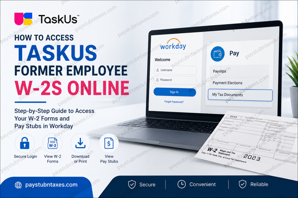 How to Access TaskUs Former Employee W-2s Online