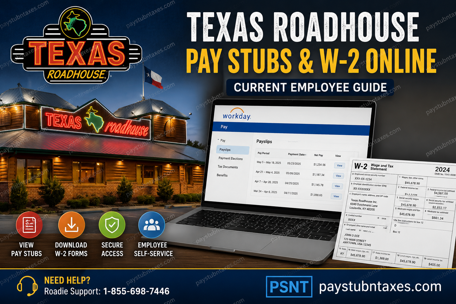 Texas Roadhouse Workday Login – View Pay Stubs & W2 Easily