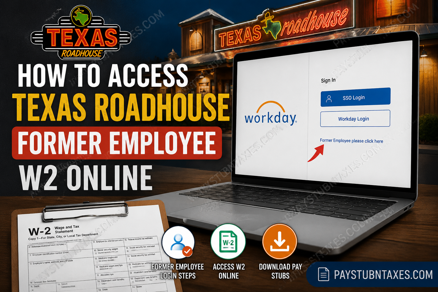How to Access Texas Roadhouse Former Employee W2 Online