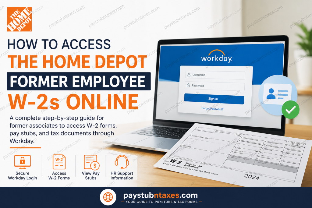 How to Access The Home Depot Former Employee W-2s Online