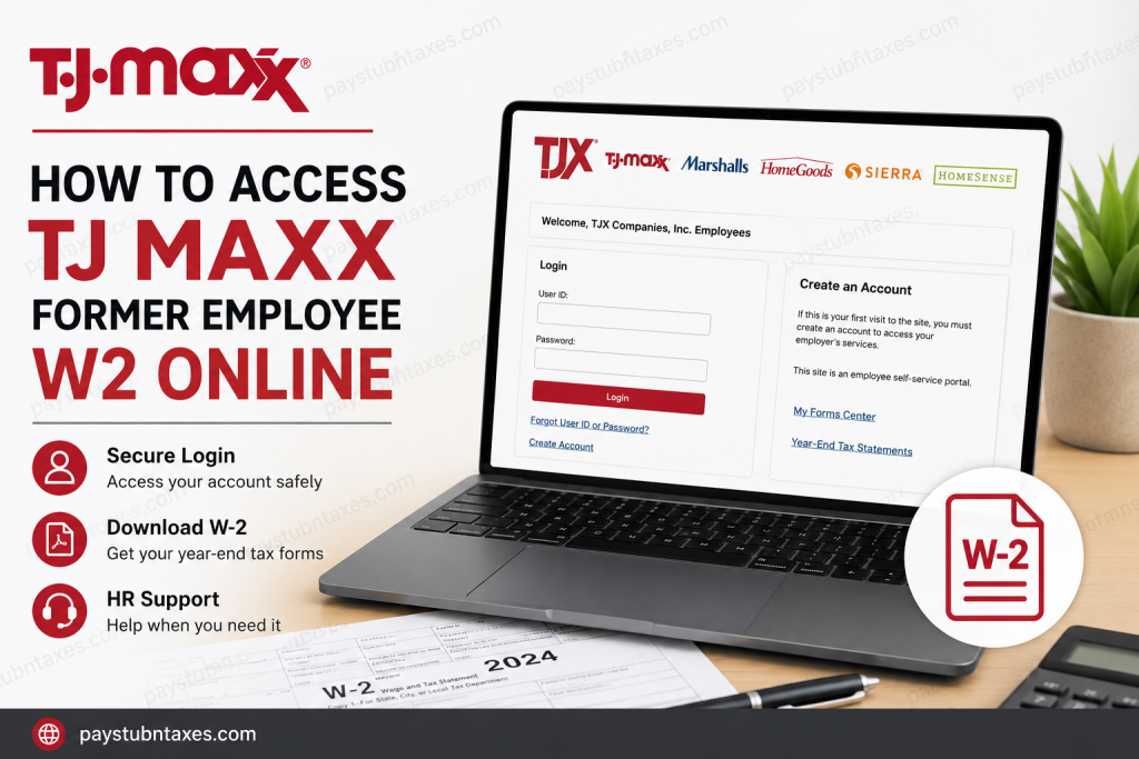 How to Access TJ Maxx Former Employee W2 Online