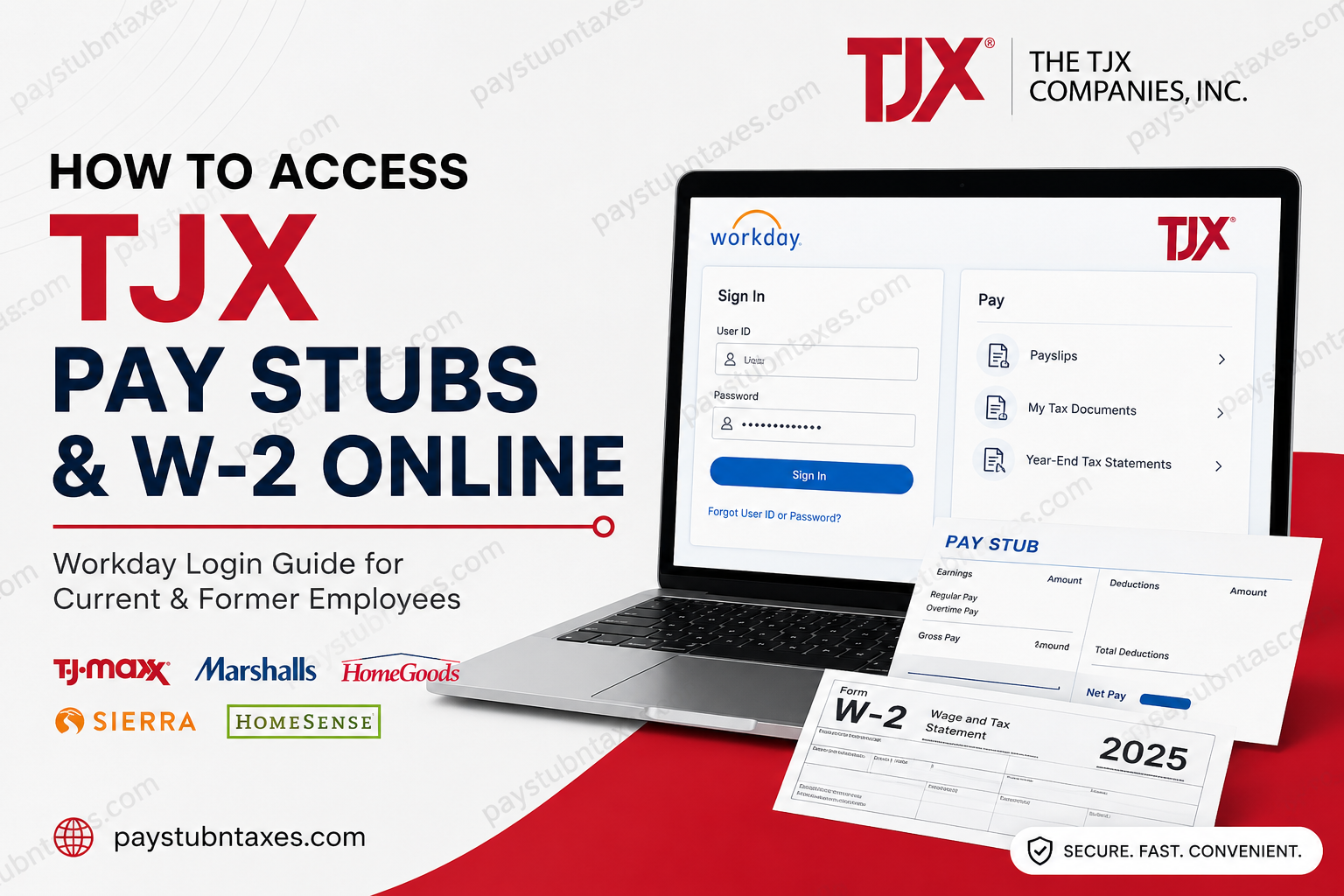 How to Access TJX Pay Stubs and W-2 Online in 2026