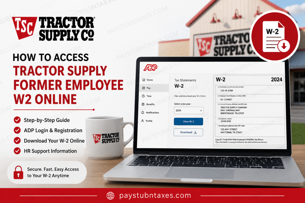 How to Access Tractor Supply Former Employee W2 Online