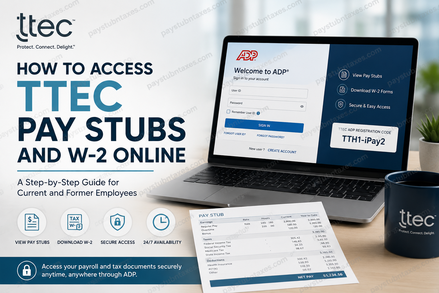 How to Access TTEC Pay Stubs and W2 Online