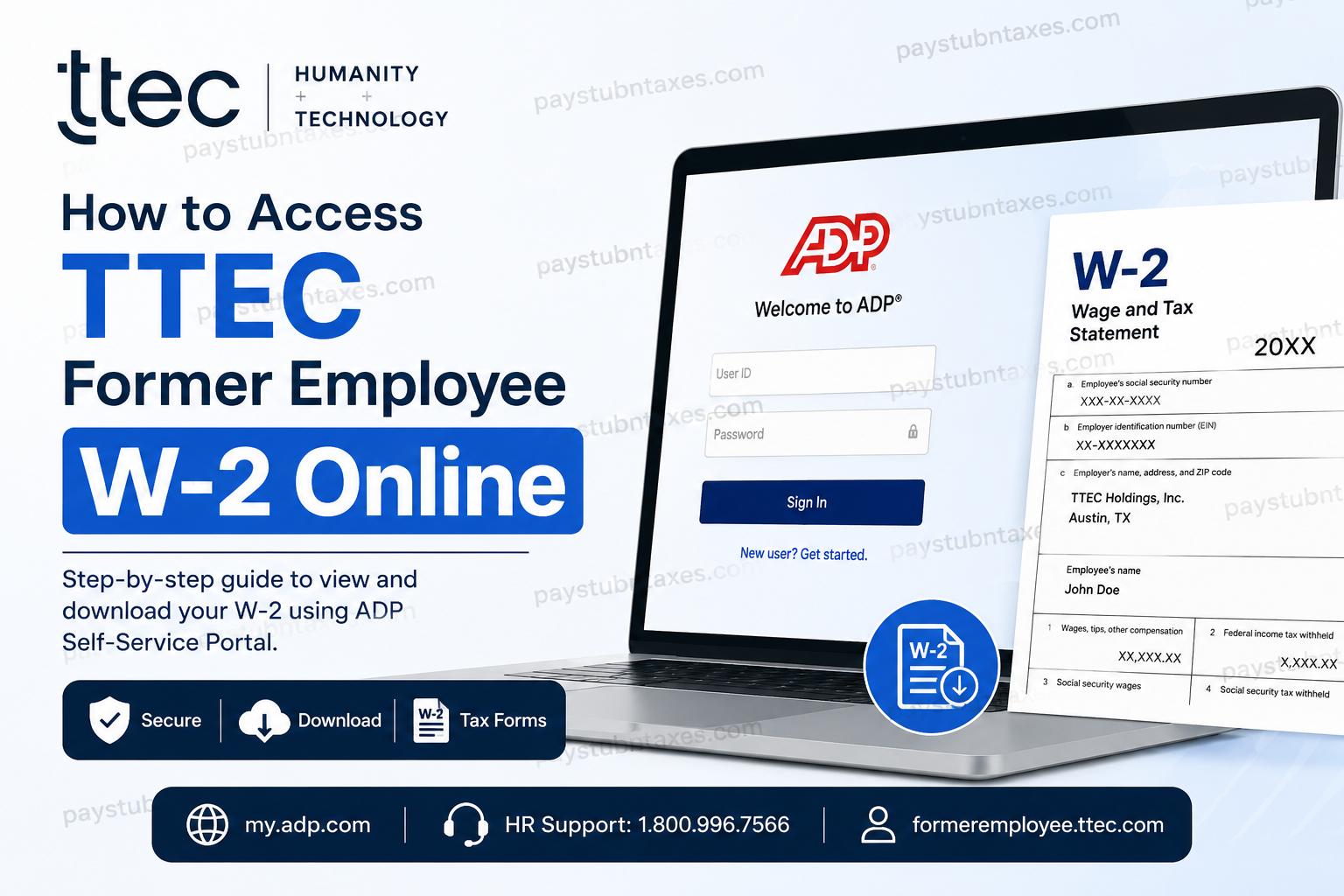How to Access TTEC Former Employee W2 Online